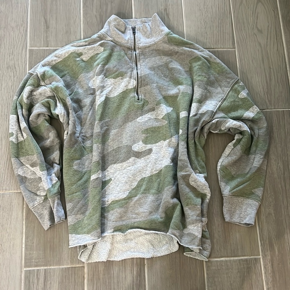 Camouflage Quarter Zip sweatshirt from Aerie